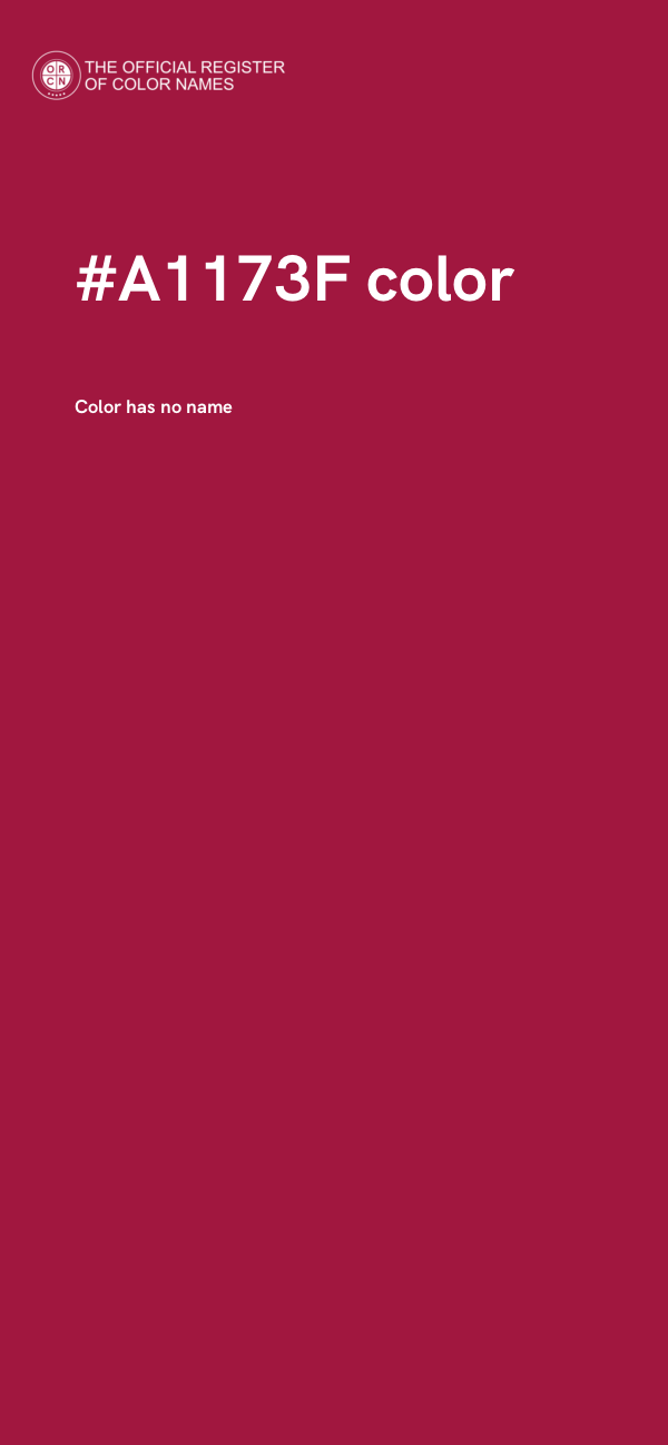 #A1173F color image