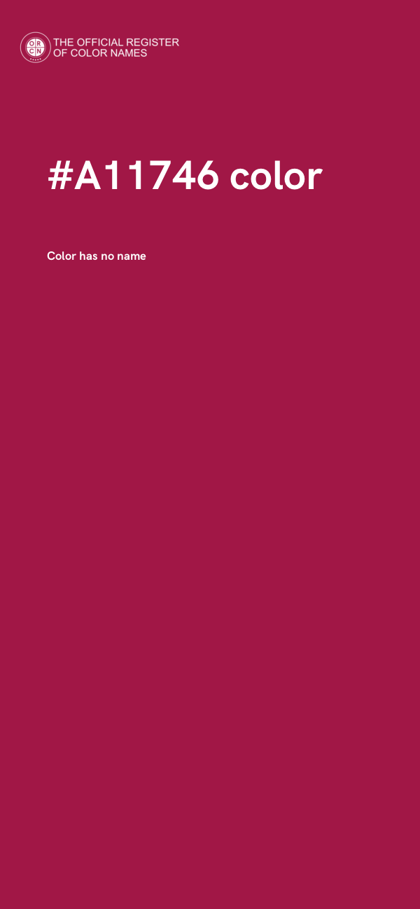 #A11746 color image