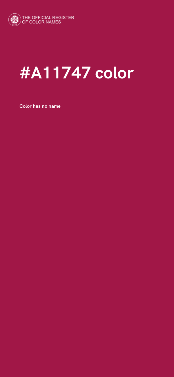 #A11747 color image