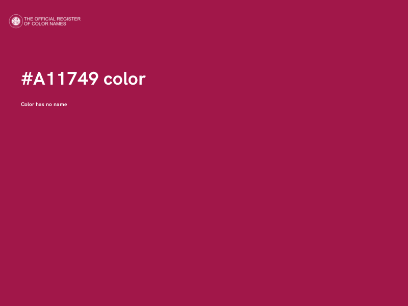 #A11749 color image