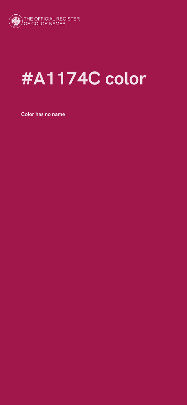 #A1174C color image