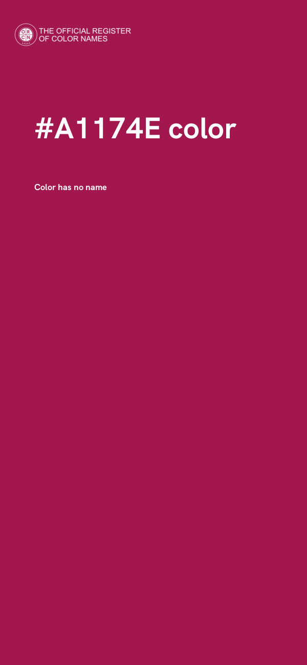 #A1174E color image