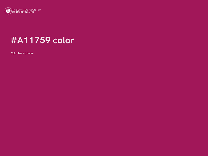 #A11759 color image