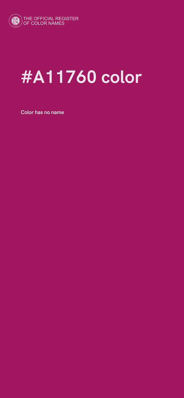 #A11760 color image