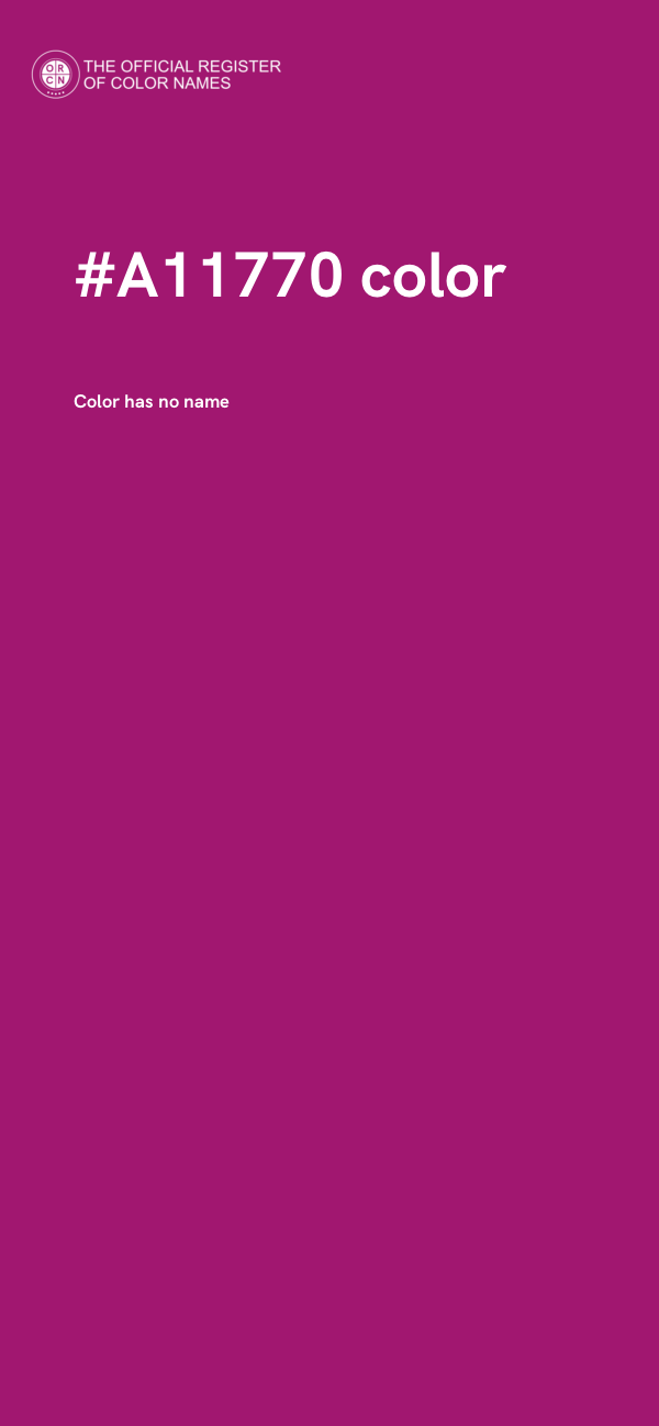 #A11770 color image