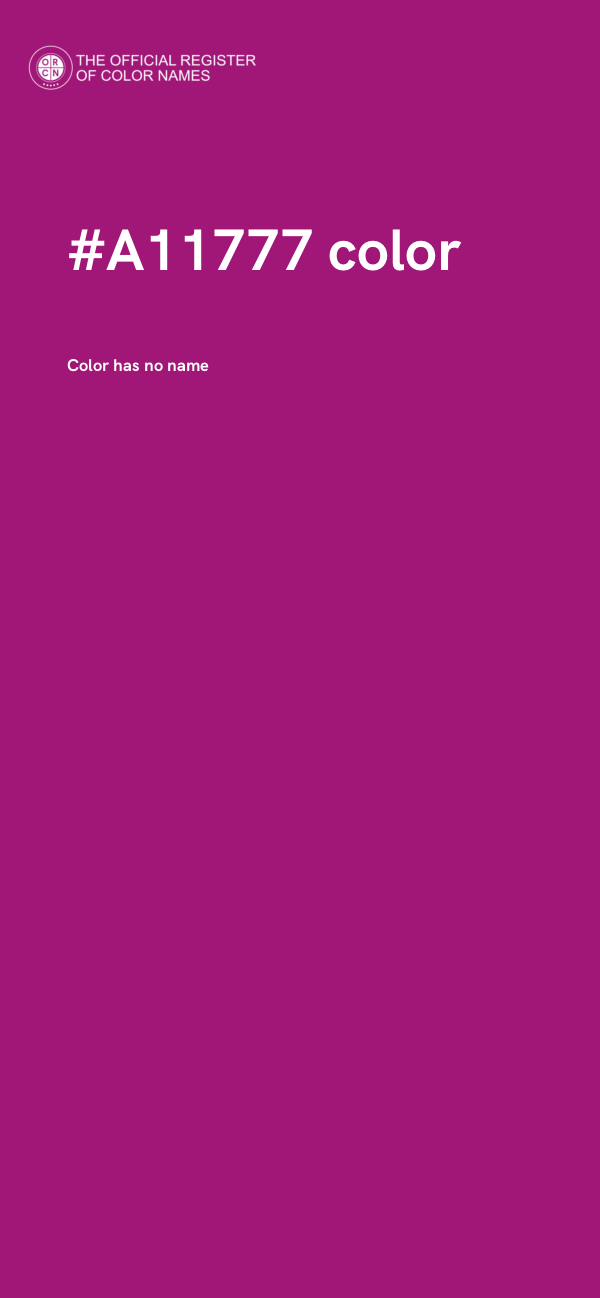 #A11777 color image
