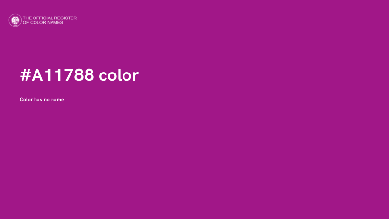 #A11788 color image