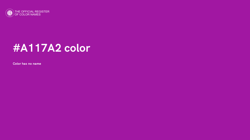#A117A2 color image