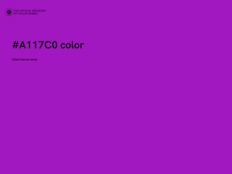 #A117C0 color image