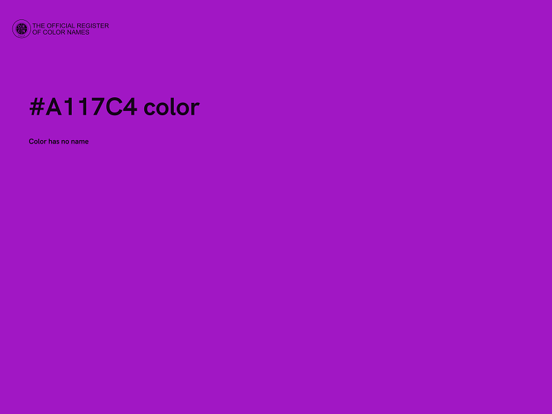 #A117C4 color image