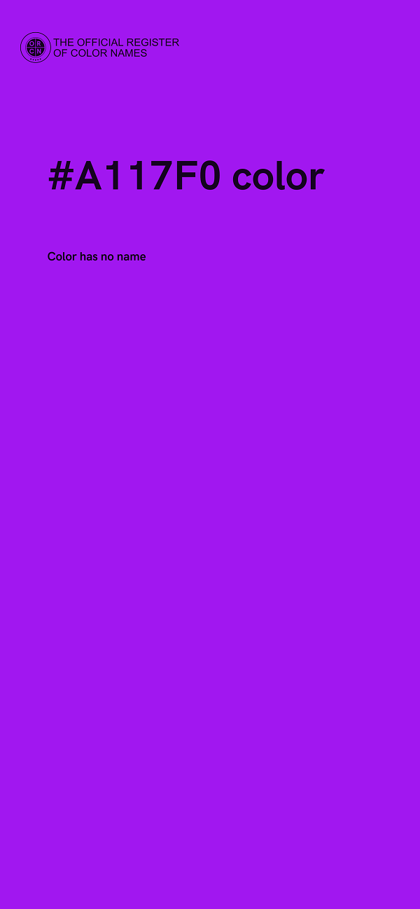 #A117F0 color image