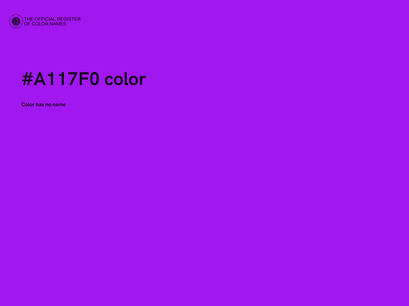 #A117F0 color image