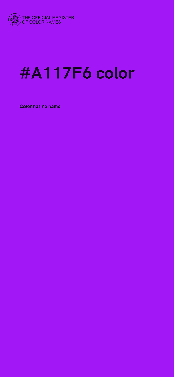 #A117F6 color image