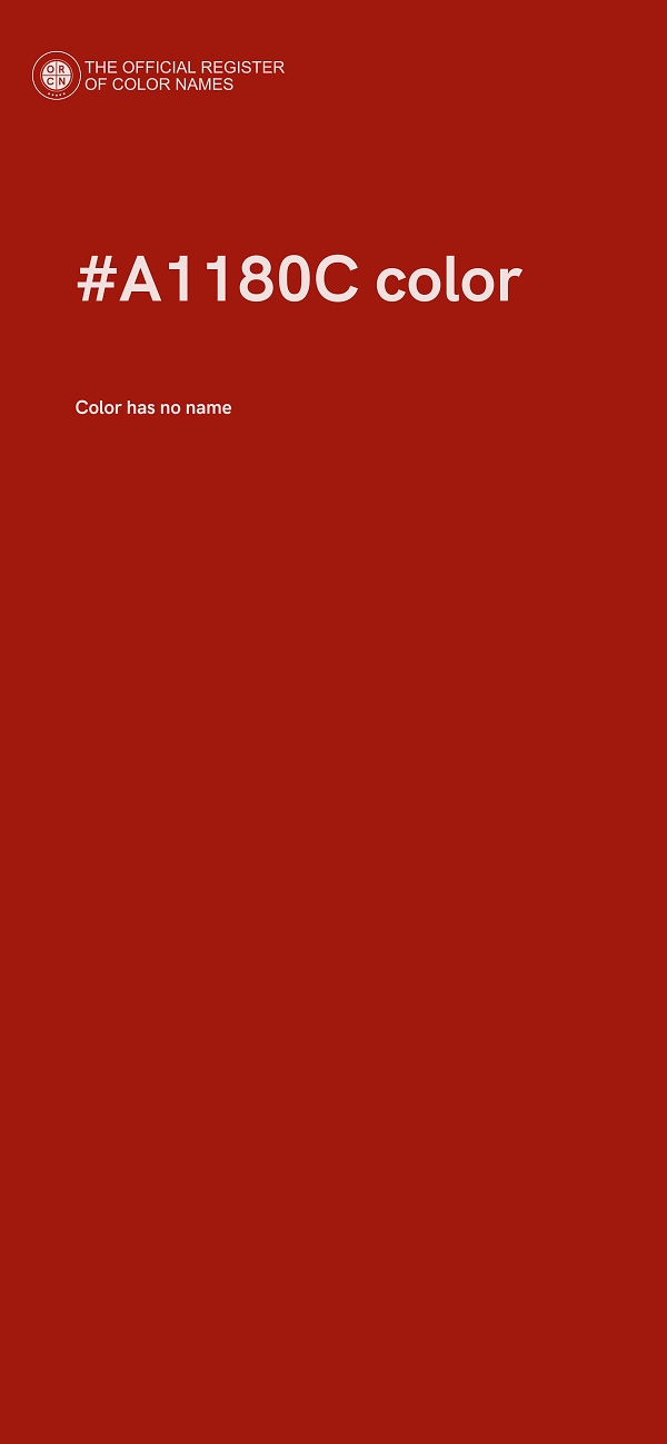 #A1180C color image