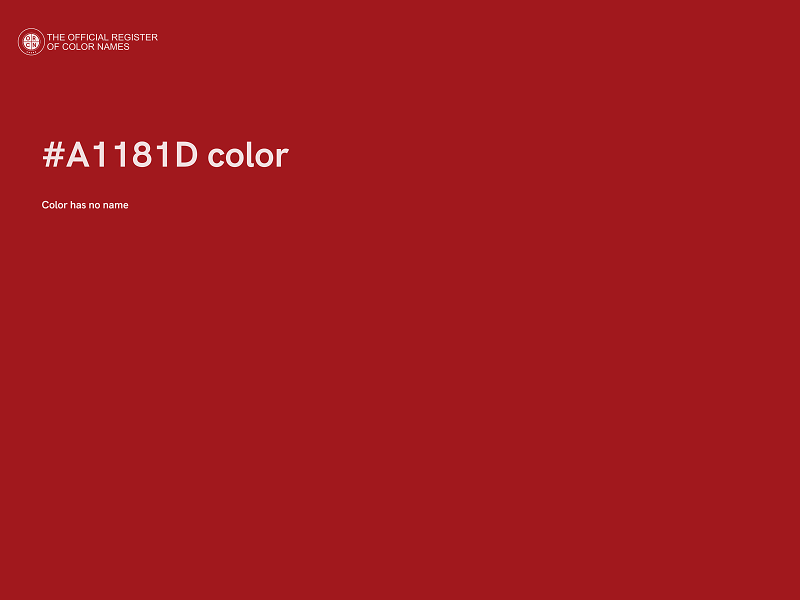 #A1181D color image