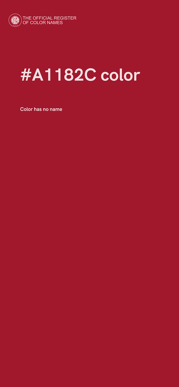 #A1182C color image