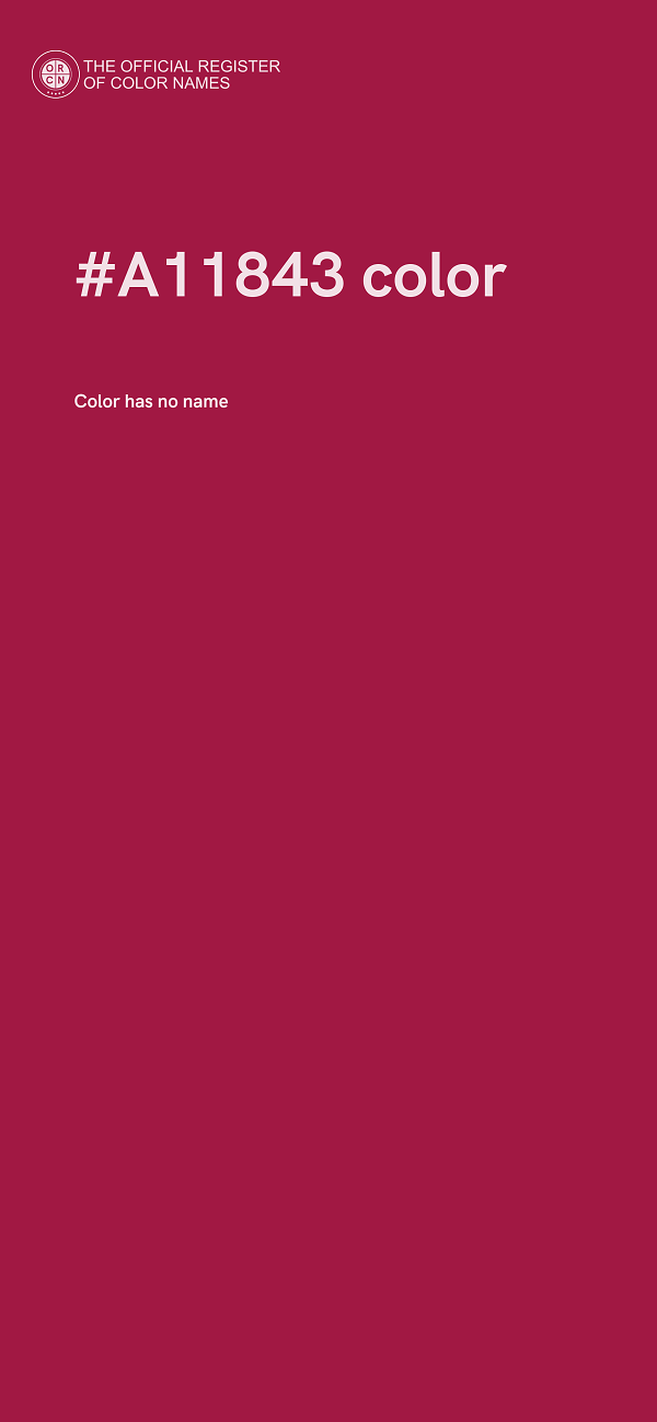 #A11843 color image