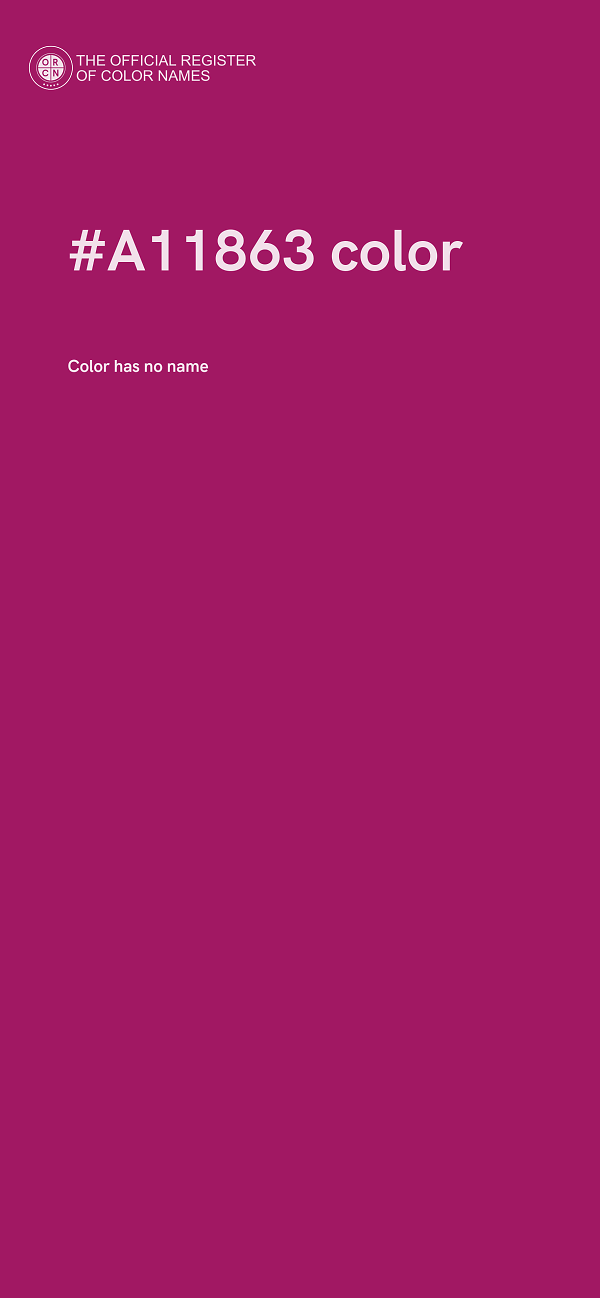 #A11863 color image