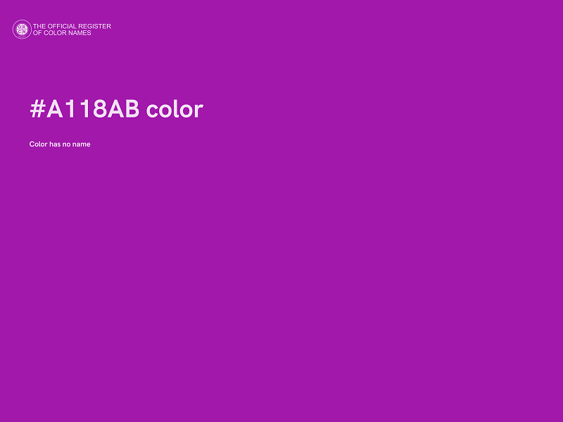 #A118AB color image