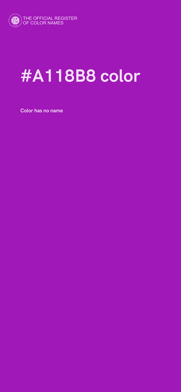 #A118B8 color image