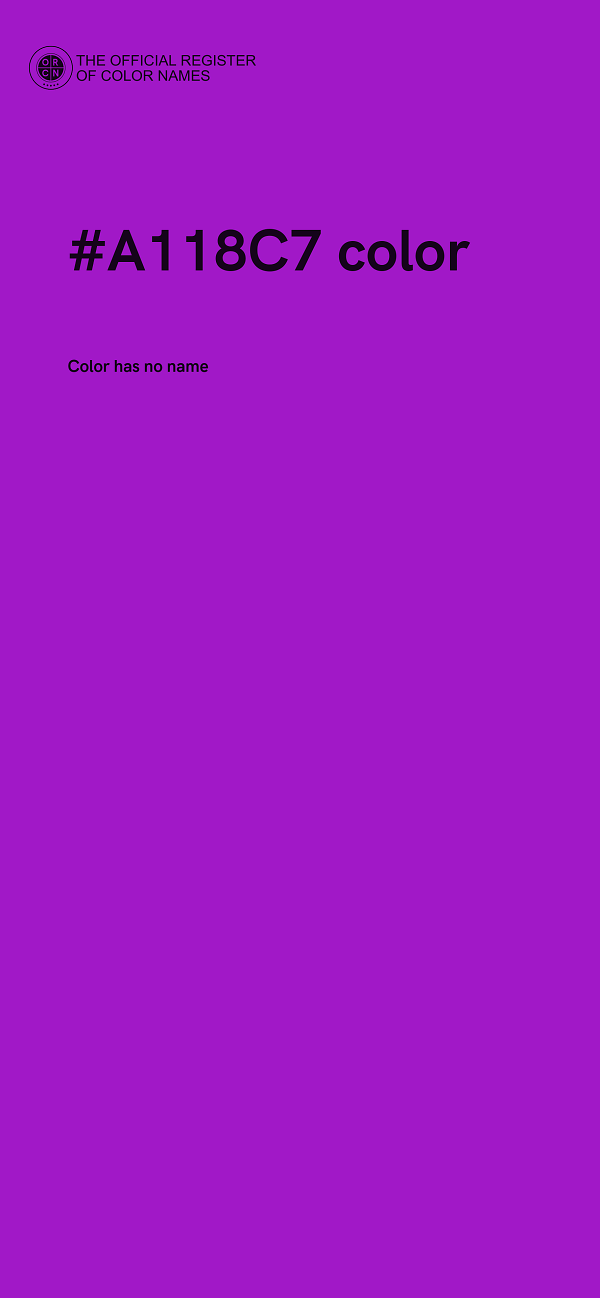 #A118C7 color image