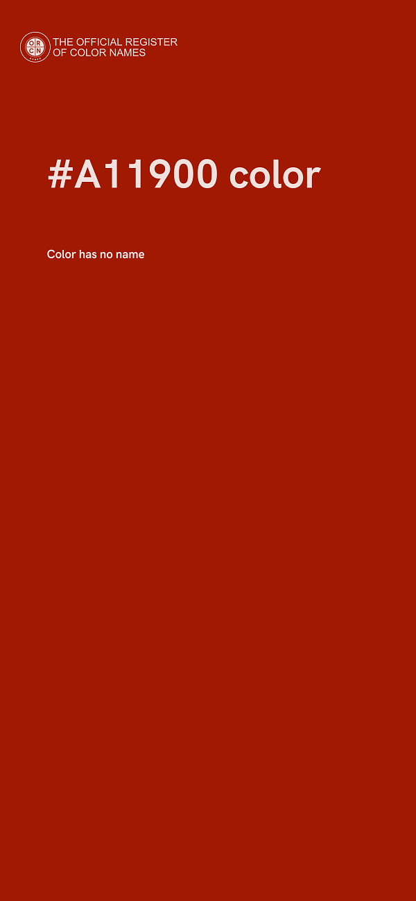#A11900 color image