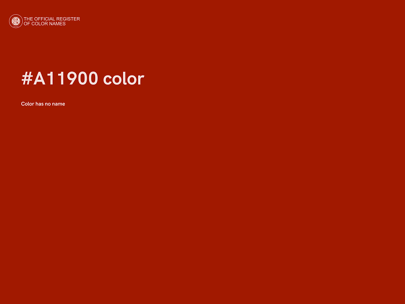 #A11900 color image