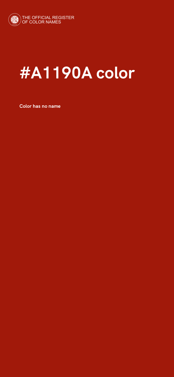#A1190A color image