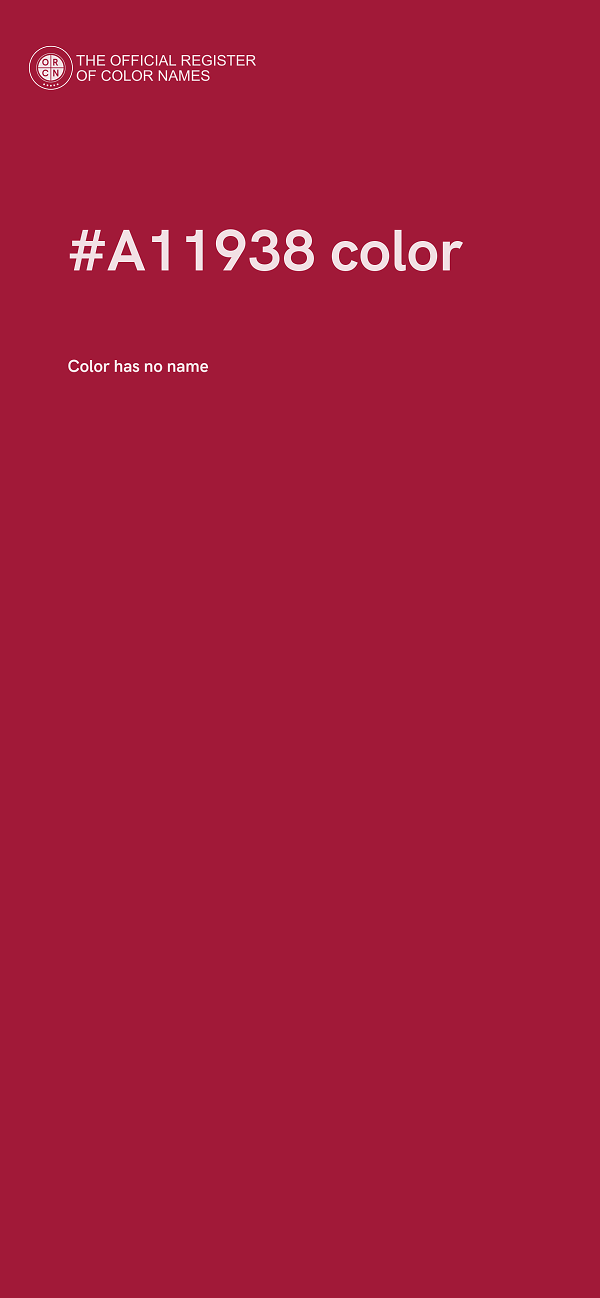 #A11938 color image