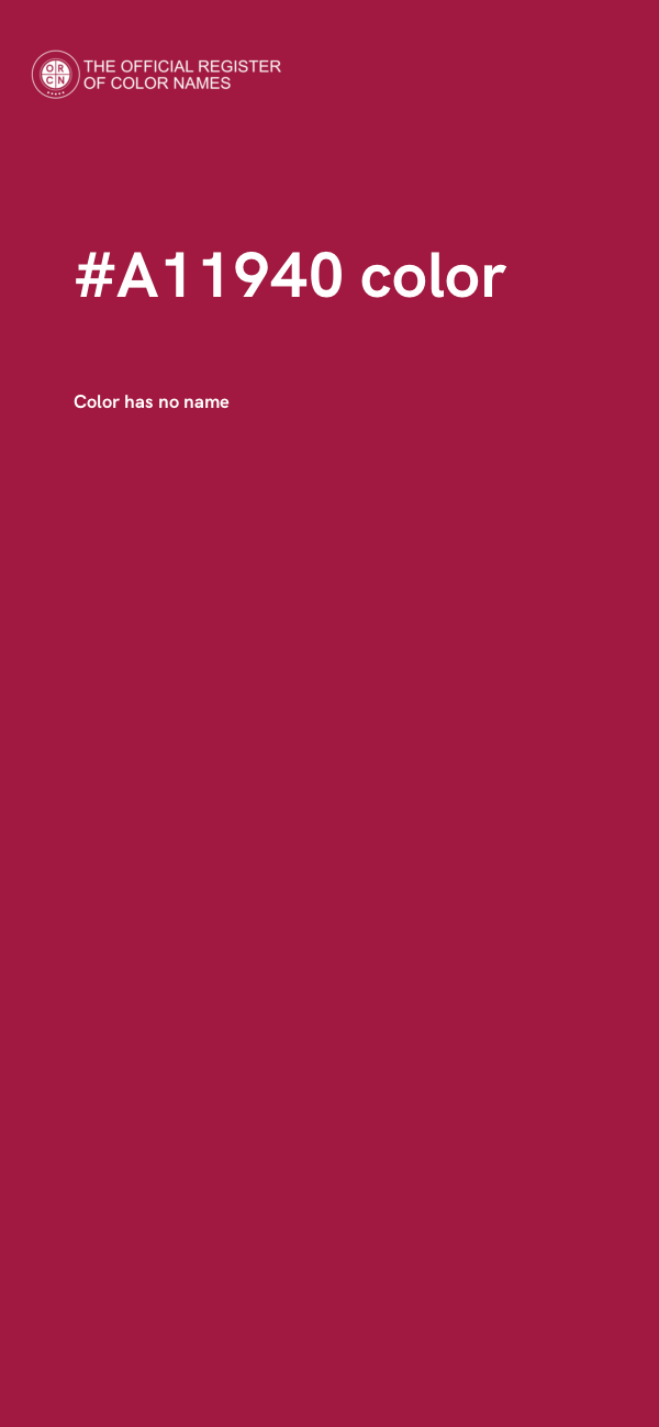 #A11940 color image