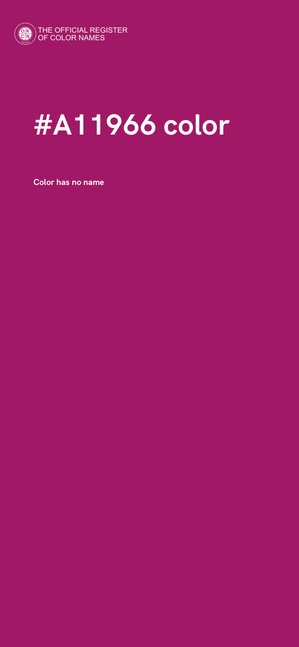 #A11966 color image