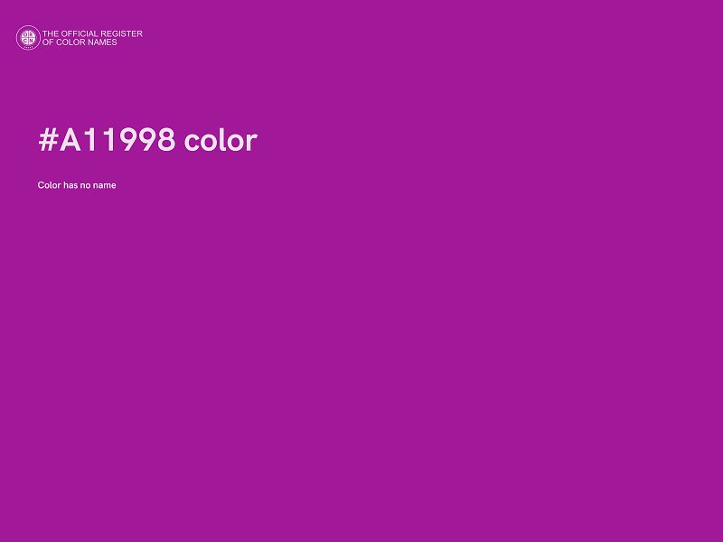 #A11998 color image
