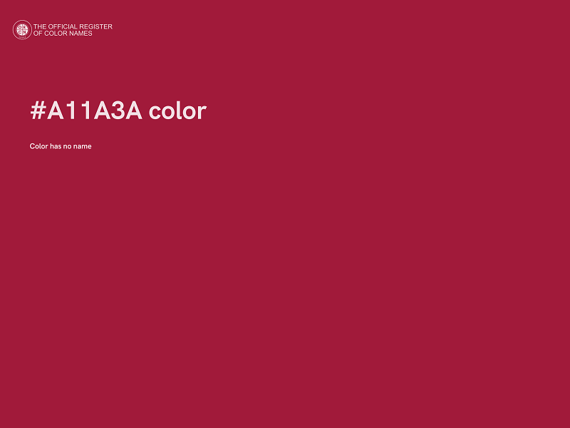 #A11A3A color image