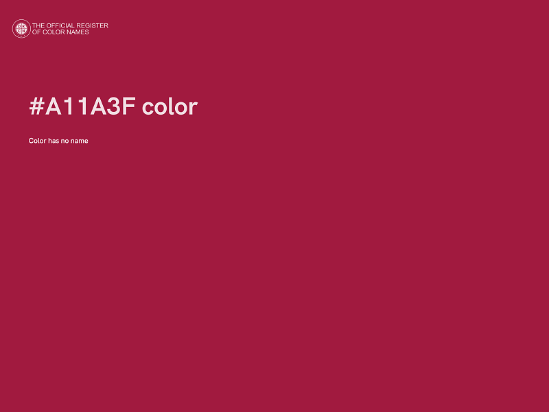 #A11A3F color image