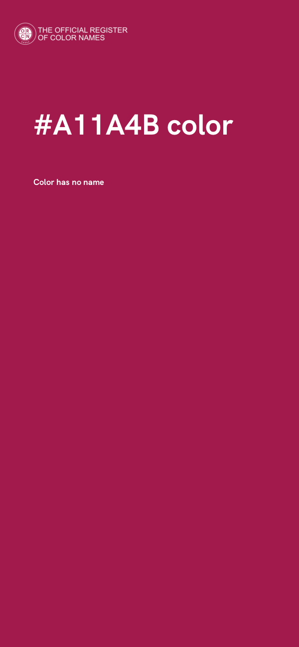 #A11A4B color image