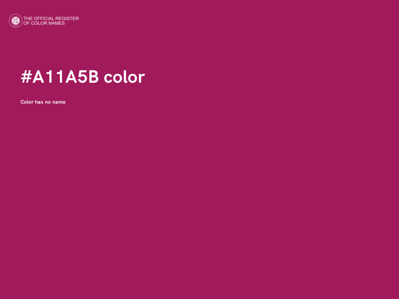 #A11A5B color image