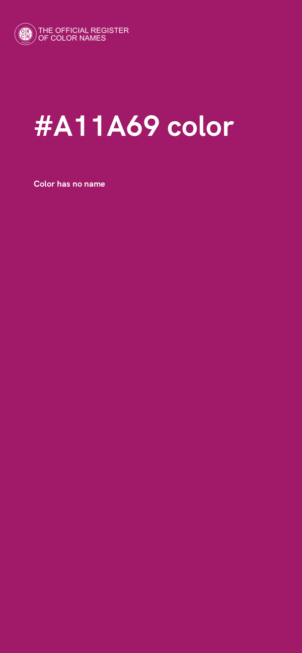 #A11A69 color image