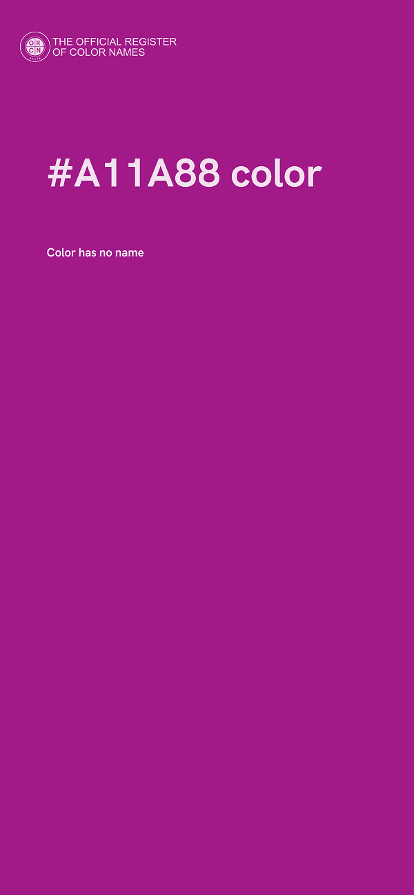 #A11A88 color image