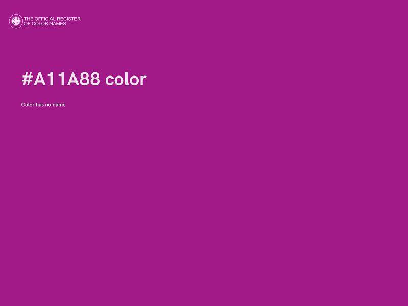 #A11A88 color image
