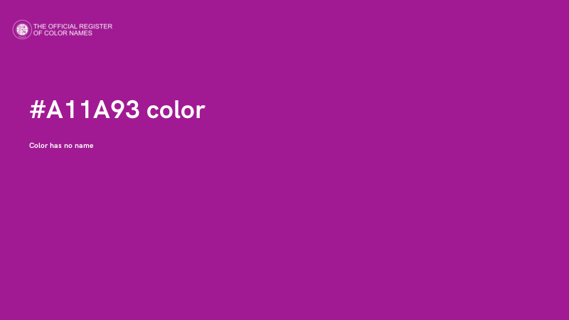 #A11A93 color image