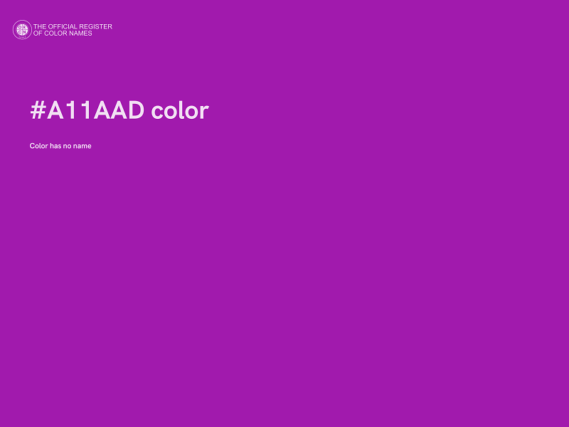 #A11AAD color image