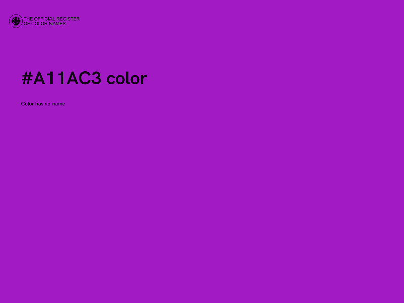 #A11AC3 color image