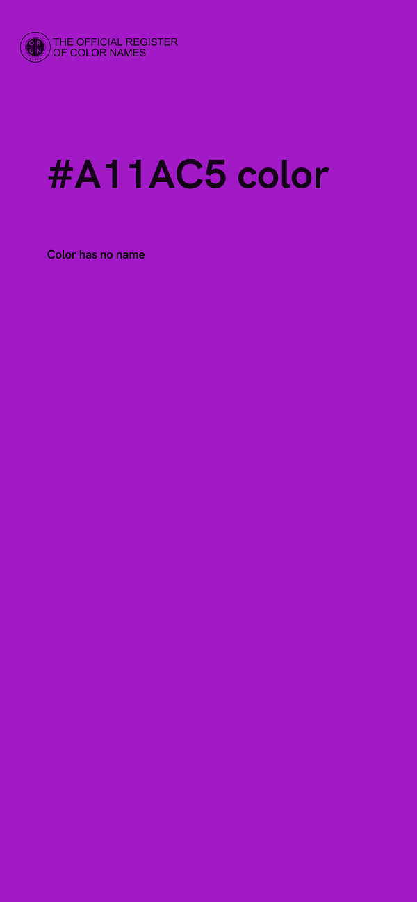 #A11AC5 color image