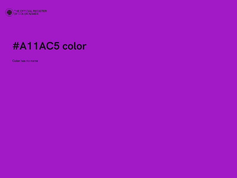 #A11AC5 color image