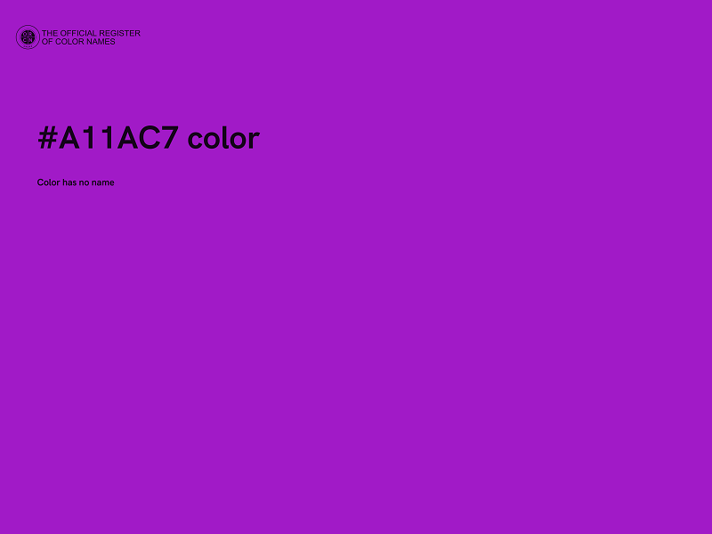 #A11AC7 color image