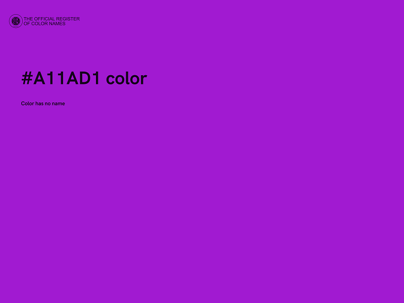 #A11AD1 color image