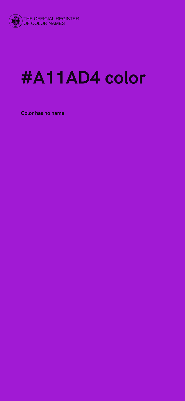 #A11AD4 color image