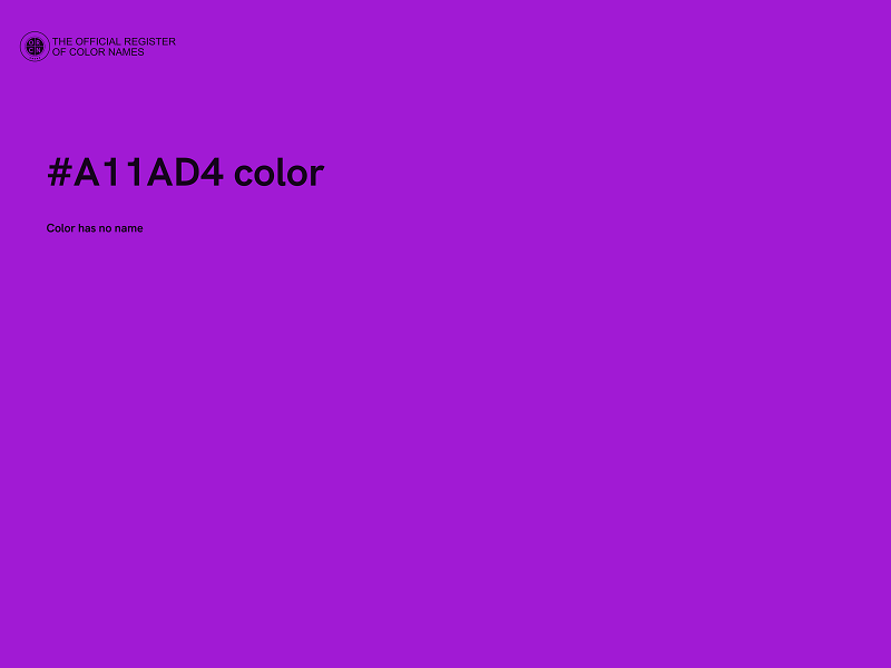 #A11AD4 color image
