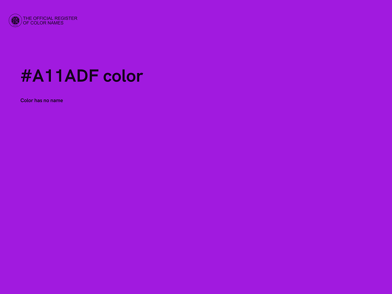 #A11ADF color image
