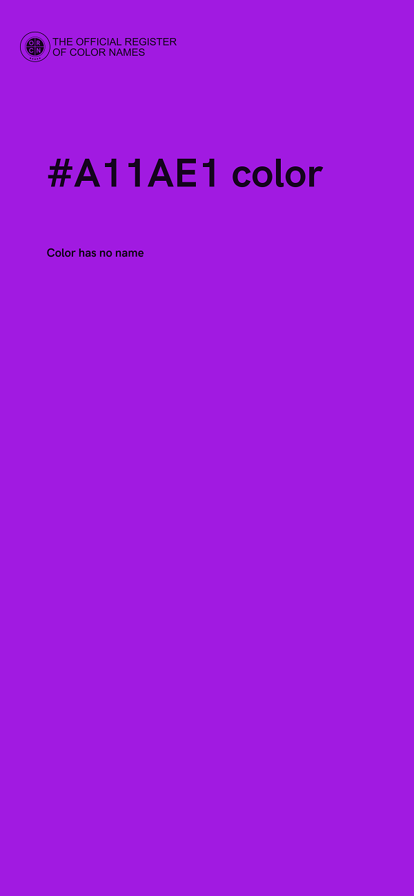 #A11AE1 color image